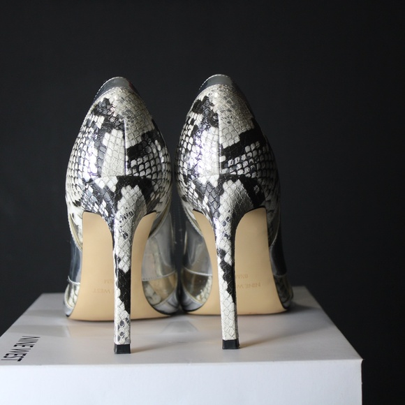 SILVER NINE WEST HEELS - Picture 4 of 7